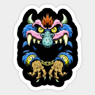 MY PET MONSTER 80S CLASSIC ARTWORK Sticker